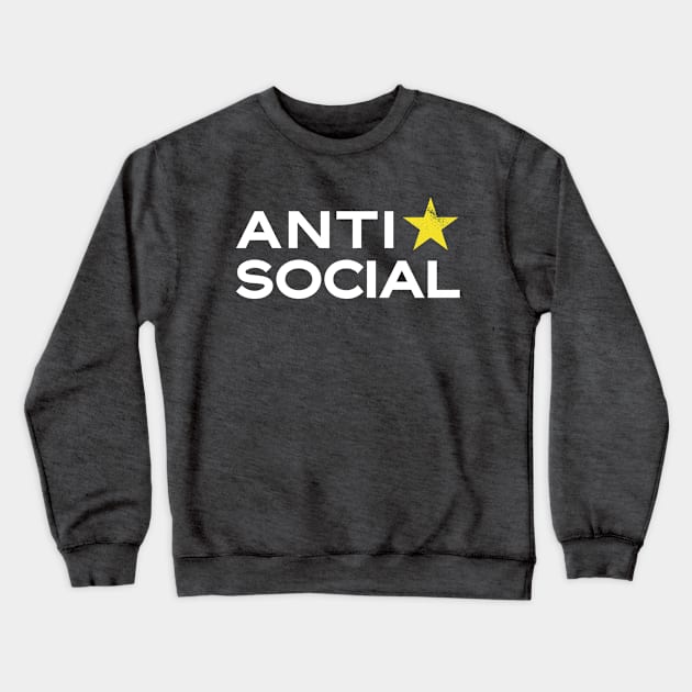 ANTI SOCIAL Crewneck Sweatshirt by hamiltonarts